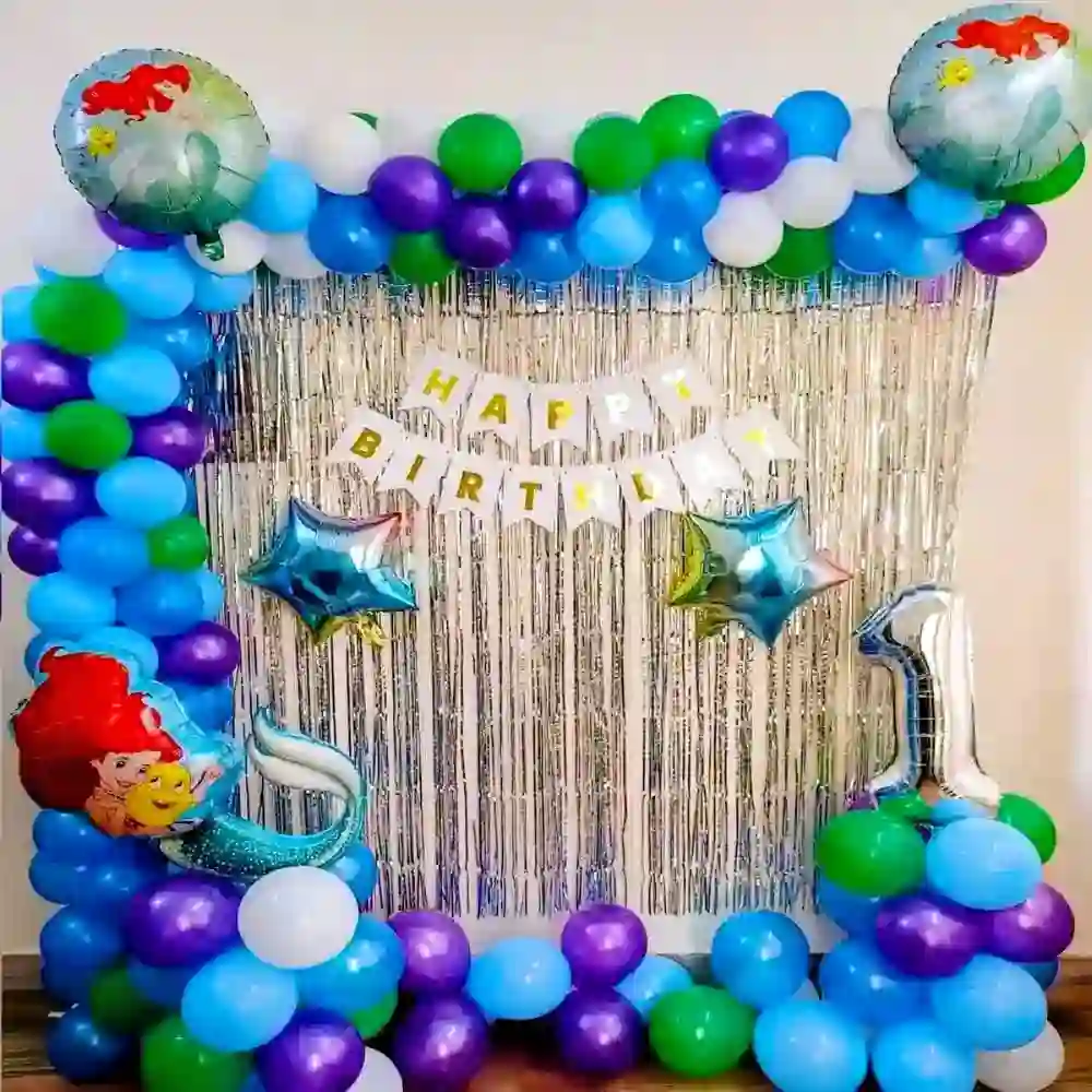 Mermaid 1st Birthday Decor